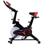 Kobo 6 Kg Flywheel Fitness Spin Bike With Hand Pulse (IMPORTED, Black)