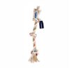 Madhabi 2-Knot Rope Dog Toy – Durable Cotton Chew Rope for Puppies and Dogs | Interactive Tug and Fetch Toy for Training, Dental Health, and Playtime Indoors or Outdoors