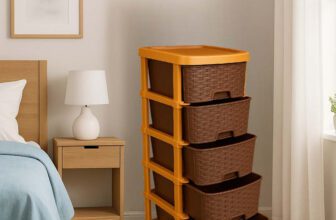 MAXTID 5 Compartments Plastic PP(Brown)