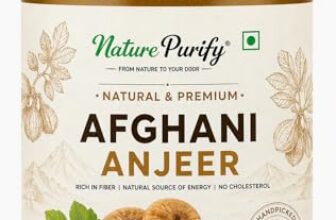 Nature Purify Premium Afghani Anjeer 1KG | Soft Juicy Dried Figs Dry Fruit | Rich Source Of Fiber | Low in Fat Healthy Snack Jar Pack Of 1 |