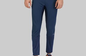 Vector X OML-193 Trackpant for Men with Two Side Zipper Pockets, Elastic and Adjustable Drawstrings