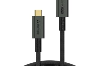 Stuffcool Primus USB 4 Type-C to Type-C Cable with 240W Power and 40Gbps Data with 8K Video Transmission, 1.8M, Black