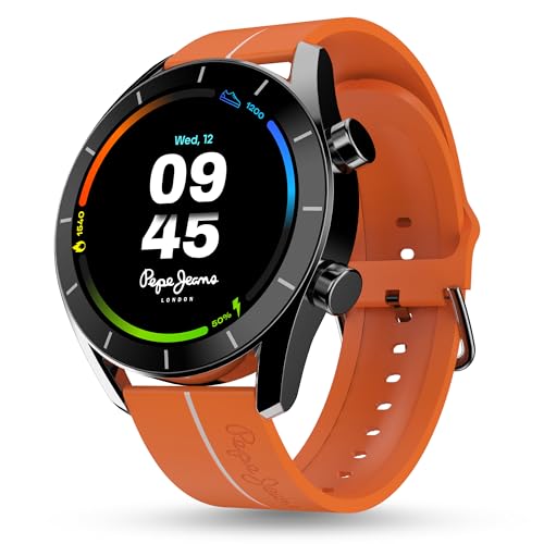 GIZMORE IKON Luxe 3.93cm (1.55) FHD Display | AOD with 600 NITS I Active Crown & 3 Buttons Control | IP68 | Zinc Alloy Metal Body | 15 Days Battery & 120 Sport Modes I BT Calling Smartwatch (Silver)