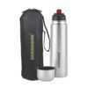 SignoraWare Bullet Stainless Steel Vaccum Insulated ISI Certified Cola Bottle with Protective Cover | Airtight & Leakproof | Hot & Cold for Hours | Durable Flask for Outdoor Use ( 1Ltr | Steel )