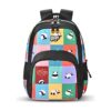 Gear Puffy Backpack 15″/21L Small Water Resistant Bag for Boys/Girls (Black-Green)