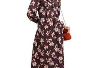 Tokyo Talkies Maroon Floral Printed Twisted Maxi Dress