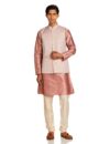 Amazon Brand – Symbol Men’s Kurta Bundi Churidar Set_SY-A23-MNA-BFKC-116_Pink_4XL