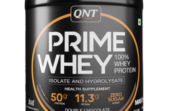 QNT Prime Whey, 100% Whey Protein with whey Isolate Whey Protein(1 kg, Double Chocolate)