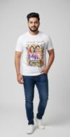 Men’s Holi Special White Graphic T-Shirt – “Rang Barse” Edition | Size S | PoPo Toys®