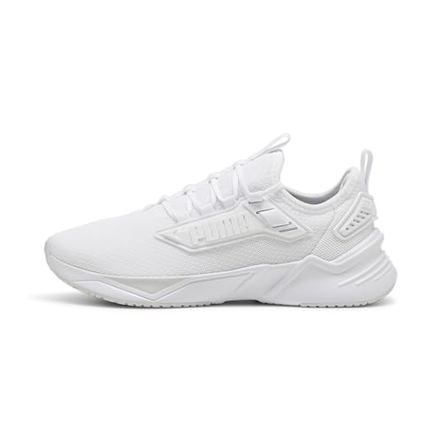 PUMA | Retaliate 3 Running Shoes | White-Feather Gray-Black | 5UK