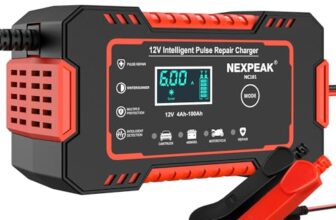 NEXPEAK Car Battery Charger, 6A Smart Battery Trickle Charger Automotive 12V Battery (12V Charger)
