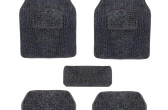 Vocado Carpet Black Car Floor/Foot Mats for Mahindra Bolero Type 2