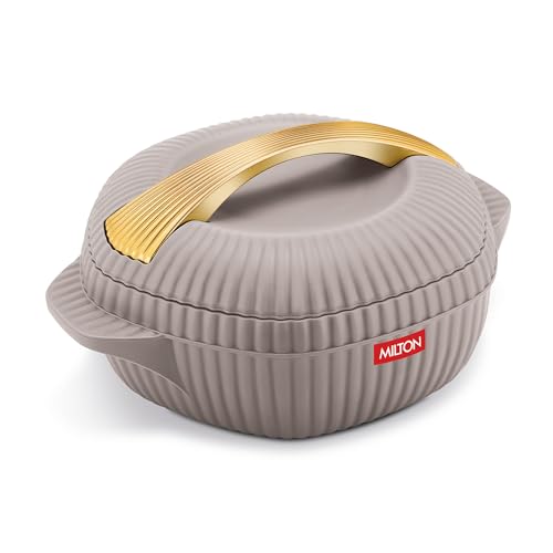 MILTON plastic Oyster 1500 PU Insulated Casserole, 1275 ml, Light Green, BPA Free, Food Grade, Hot and Cold, Easy to Carry, Easy to Store, Chapati, Roti, Curd Maker