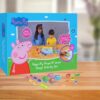 PlayMagic Peppa Pig Dough Shape & Learn Activity Set With Moulding Lid & 4Tubs 50gm Each|Roleplay Set With 6Shape Cutters & 1Template|Water based Soft Dough|Non-Toxic|Gift Setfor Kids 3+|Made In India