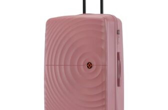 Nasher Miles Polypropylene Spinner Seattle Hard-Sided Check-in Luggage 28 inch | 75cm | 8 Wheels Large Trolley Bag for Travel | Suitcase (Rose Gold)