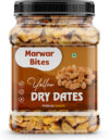 Marwar Bites Premium Dry Dates, Yellow Kharak Grade A | No Added Sugar | Khajoor Dates(1 x 500 g)