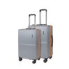 Move-Meant Set of 2 Glide Small & Medium Check-in Suitcase | 55 Cm & 66 Cm | 360 Degree 8 Wheels Number Lock Polycarbonate MAT. Grey Trolley Bag | Luggage for Travel – Pack of