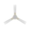 Crompton PREMION AURA2 DESIGNER 3D LOTUS DESIGN ANTIDUST1200 mm (48 inch) Ceiling Fan (Pearl White Gold) Star rated energy efficient fans