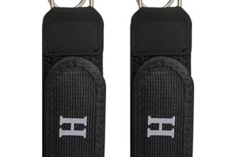 MARSJONE Buckle Free Belt Hook Set of 2, Invisible Elastic Waistband Extender with Metal Hooks for Jeans Pants Workwear, No Buckle Comfort Strap Accessory for Men and Women