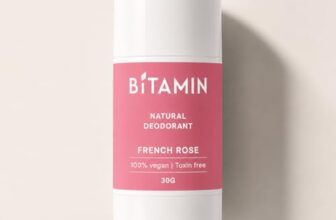 Bitamin Natural Underarm Deodorant Roll On for Men & Women | 5% Vitamin C & E | Anti Pigmentation Odour Control | Natural Deodorant | No Aluminium, Alcohol, Parabens | French Rose -30g | Pack of 1