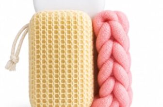 3-in-1 Bath Essentials Set with Exfoliating Body Sponge, Mesh Bath Scrubber & Soft Facial Cleansing Sponge | Spa Kit for Deep Cleansing, Daily Shower & Body Care for Men & Women