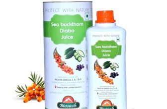 Biosash Sea Buckthorn DIABO Juice 750ml | From Certified Organic Berries, Cold-Pressed | Rich in Omega 3 6 7 9, Vitamins & Antioxidants | Herbal extracts for Sugar control | No Added | 150 Serves