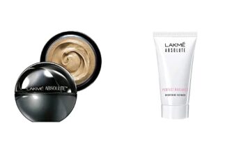 Lakmé Absolute Skin Natural Mousse, Ivory Fair 01, 25g & Lakmé Absolute Perfect Radiance Skin Lightening Facewash, 50g