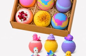 Seychelles Bubble Bath Bombs with Surprise toy Inside,100 gm each (Pack of 6) SLS Free, Gives Rich Foam & Bubbles, Free from Heavy Residues