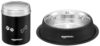 Amazon Basics Stainless Steel Pet Feeding Bowls for Dog & Cats | Anti Slip Base | 2 Pcs Set | Canister & Pet Bowl in Black Color | Canister 1000 ml & Bowl 700 ml