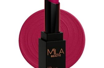 Mila Beauté Pro Matte Lipstick | Highly Pigmented & Long lasting | Semi Matte Finish | Light Weight Lipstick | Single Swipe Application | Luxurious Lip Color | Shade -(Anarkali, 4.2g)