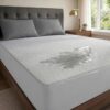 MollisHomes 100% Waterproof Premium Cotton Feel Mattress Protector Single Size, 72×36 Inches | Breathable and Hypoallergenic Ultra Soft Fitted Bed Protector Cover 72″x36″ – Single, Grey
