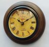 Wooden Victoria Wall Clock Antique Look Deep Glass Wall Clock (Brown_6 Inch Small_)