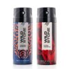 Wild Stone Legend And Ultra Sensual Long Lasting Body Deodorants For Men, Pack Of 2 (225 Ml Each) – Spray