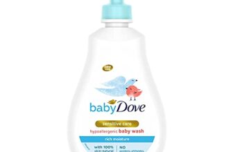 Baby Dove Rich Moisture Hair To Toe Baby Wash, Tear Free, Hypoallergenic, No Parabens, No Sulphates, No Phthalates, 400 ml