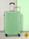 ARISTOCRAT Bravo Check-In Luggage – 75Cm,Green, Printed Hardcase, 8 Wheels, 5 Year Warranty Check-in Suitcase 8 Wheels – 29 Inch