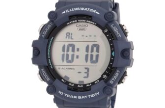 Casio Men Plastic Digital Blue Dial Watch-Ae-1500Wh-2Avdf, Band Color-Blue