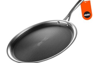 Stahl Artisan Hybrid Triply 28 cm Dosa Tawa | Dosa Tawa with Induction Base | Non Stick Pan, Stainless Steel Scratch Resistant Dosa Tava
