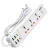 AGARO Regal Extension Board, Power Strip, 3 Universal Sockets, 4 USB + 2 Type-C Fast Charge, 2500W, 6ft Heavy-Duty Cord, Overload & Surge Protection, Master Switch, Multi-Device Charge for Home/Office