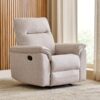 Home Centre | Artise Fabric 1-Seater Recliner | Recliner for Living Room | Solid Wood | Beige | 1 Year Warranty