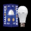 HALONIX Led rechargeable emergency led light 8.5W B22 Cool White bulb 4 hours Bulb Emergency Light(White)