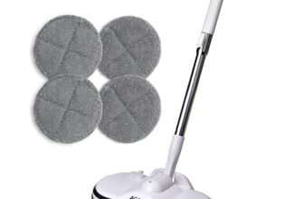 AGARO Regency Electric Spin Mop for Floor Cleaning, Mopping, Automatic Wet Mopper, Cordless, Adjustable Handle, Water Sprayer, Lightweight, for Wooden, Tiles & Hard Floors, Home, Kitchen & Office use