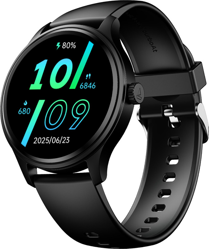 Boat Nirvana Eutopia 2 ANC, (~45dB) Adaptive Hybrid ANC, 80H Playtime, 3D Spatial Audio, Dual Drivers, Hi-Res Ldac, ASAP™ Charge, AI-ENx™ and Adaptive Fit Wireless Bluetooth Headphones (Cosmic Black)