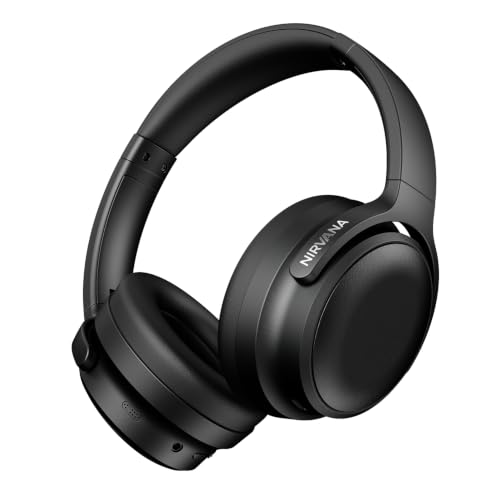 Boat Nirvana Eutopia 2 ANC, (~45dB) Adaptive Hybrid ANC, 80H Playtime, 3D Spatial Audio, Dual Drivers, Hi-Res Ldac, ASAP™ Charge, AI-ENx™ and Adaptive Fit Wireless Bluetooth Headphones (Cosmic Black)