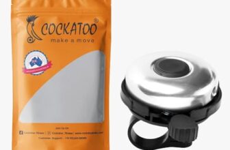 Cockatoo BB01-Lightweight Steel Bicycle Bell, Durable Bell for Cycle, Grey