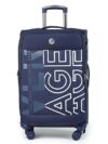 Verage V Lite – Nevada 20″/ 59 cms Soft-Sided Cabin Size Carry-On Expandable Suitcase 8 Wheels Spinner Luggage Trolley Bag [Navy Blue]