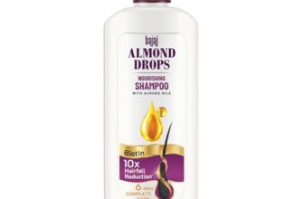 Bajaj Almond Drops Nourishing Shampoo with Almond Milk, Vitamin E & Biotin | For Soft, Shiny Hair | 10X Hairfall Reduction | Paraben Free- 340ML