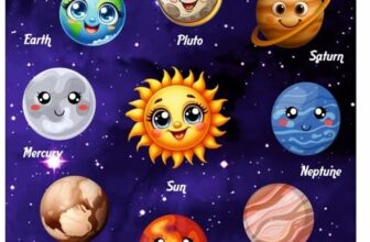VAGHASIYA Solar System Puzzle for Kids 3-6, Wooden Space Toys, Planets for Kids, Preschool Learning Activities, Gift for Boys, Girls