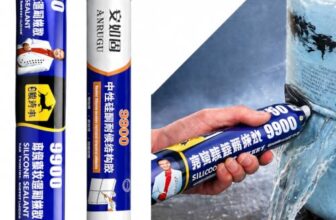 Waterproof Silicone Sealant 9900 Fast Dry Leak Repair Adhesive – Multi Surface Gap Filler for Roof, Concrete, Water Tank, Bathroom & Kitchen | Weather Resistant Neutral Cure Sealant Tube