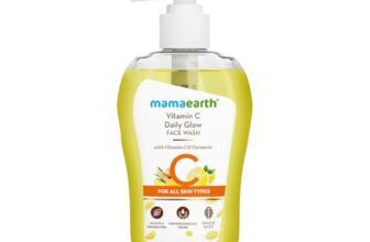 Mamaearth Vitamin C Face Wash for Women & Men 250ml- Toxin-Free & Oil-Free Face Wash for Acne-Prone, Dry & Oily Skin – Illuminates Skin