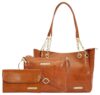 Bagsy Malone Vegan Leather Stylish Tote Bag Pack of 3 |Handcrafted Side Tote Bag for Office and College (Croco Maroon)